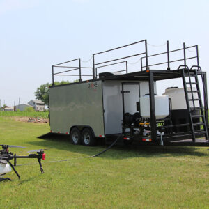 agricultural drone and trailer