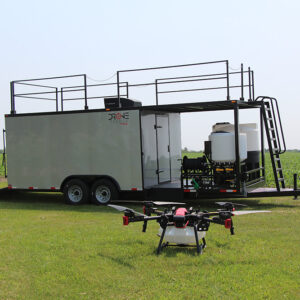 agricultural drone and trailer
