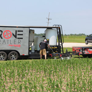 agricultural drone and trailer